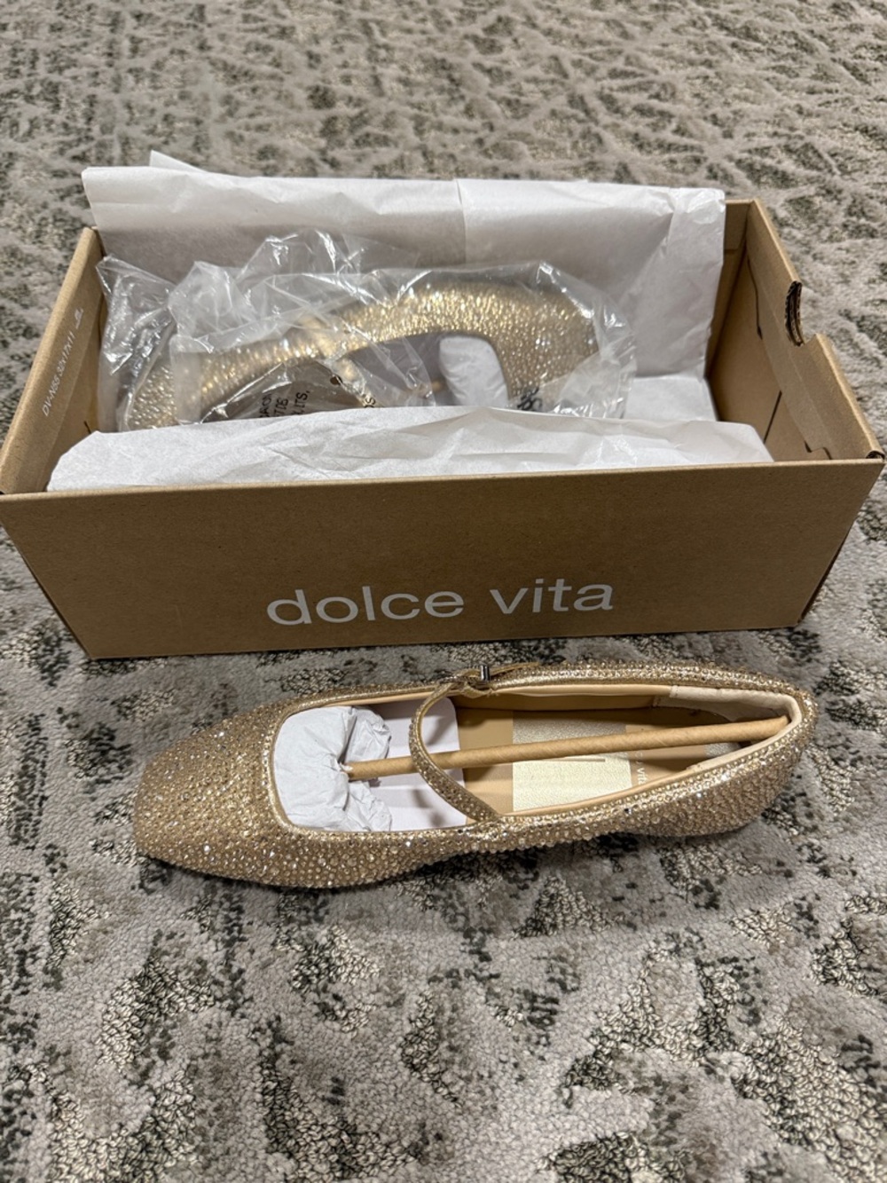 Dolce Vita Reyes Crystal Mary Jane Flats